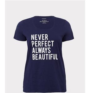 Torrid NEVER PERFECT SCOOP TEE - Size 2